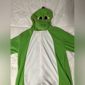 Green Dinosaur Onesie Costume